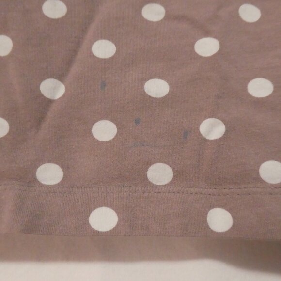 LILI GAUFRETTE | size 4 | Polka Dot Short Sleeve Top | Lace Sleeve Cuffs - Picture 7 of 15